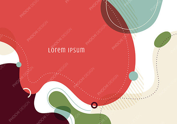 Download Abstract Trendy Organic Shape Forms Line - Trendy Collection