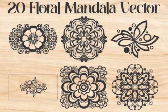 Download Floral Mandala Vector - Premium Bundle