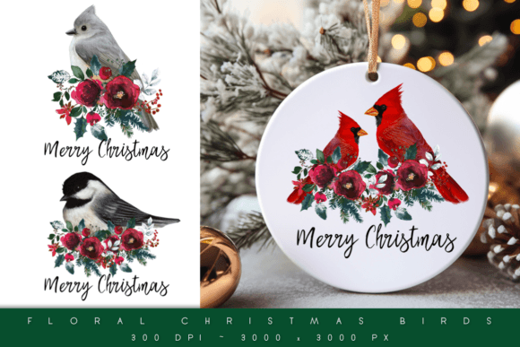 Download Christmas Birds PNG Sublimation Designs - Premium Bundle