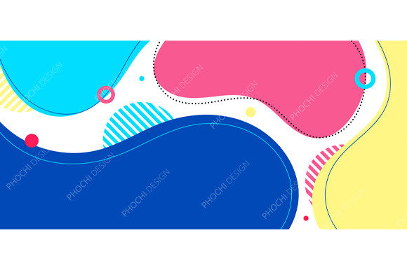 Download Abstract Trendy Organic Shape Forms Line - Trendy Collection